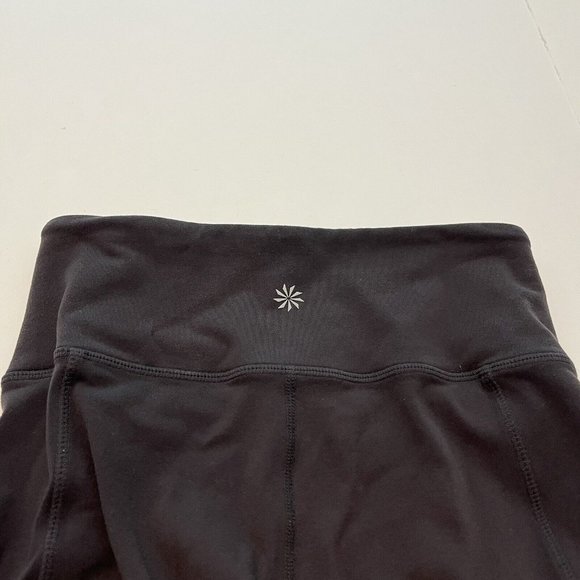 2017 Dark Gray Athleta Leggings Side Zipper Pockets Yoga Workout Women Size XS - Picture 6 of 15